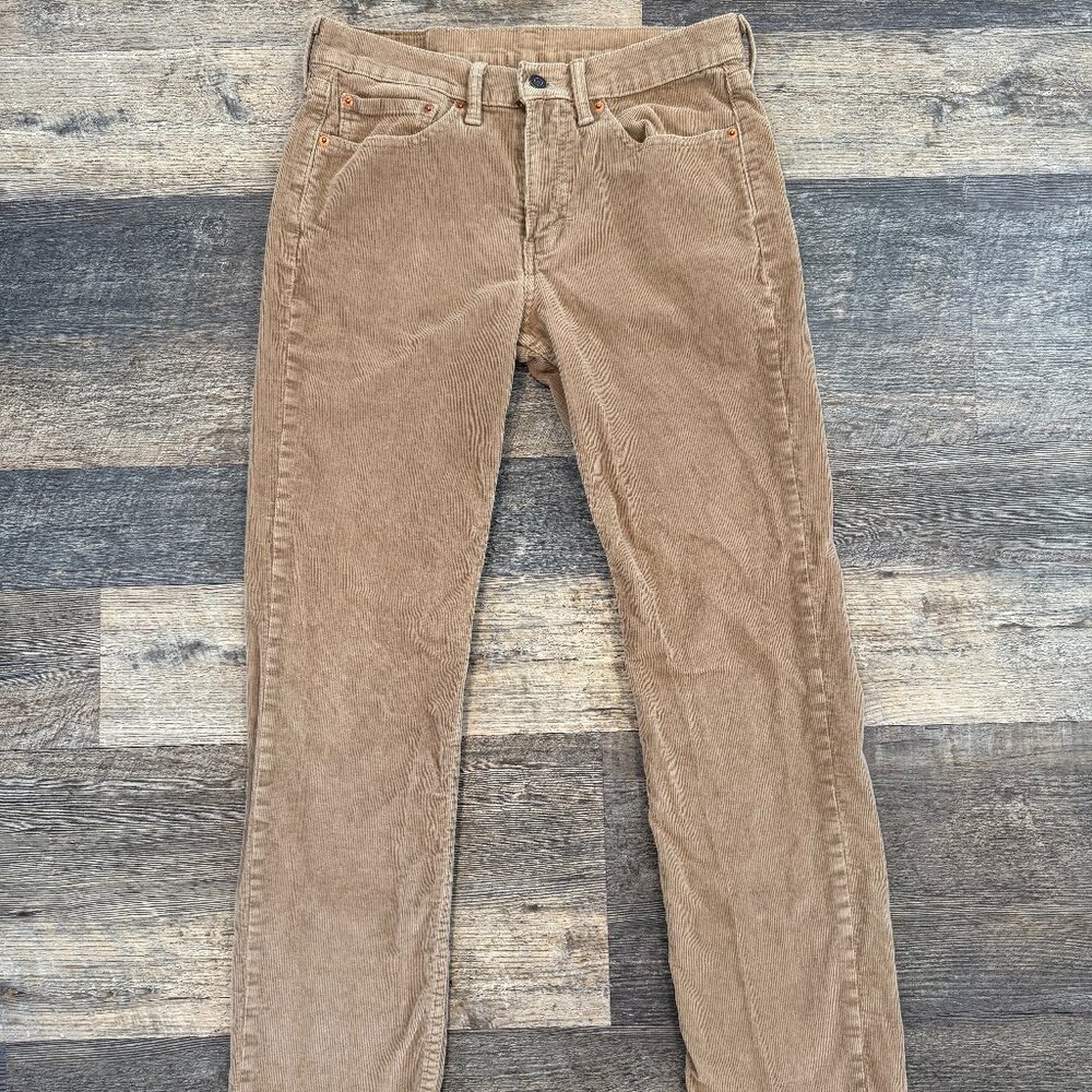 Men's Levi Tan Corduroy Pants 31 X 30